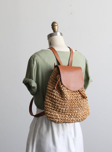 woven market backpack