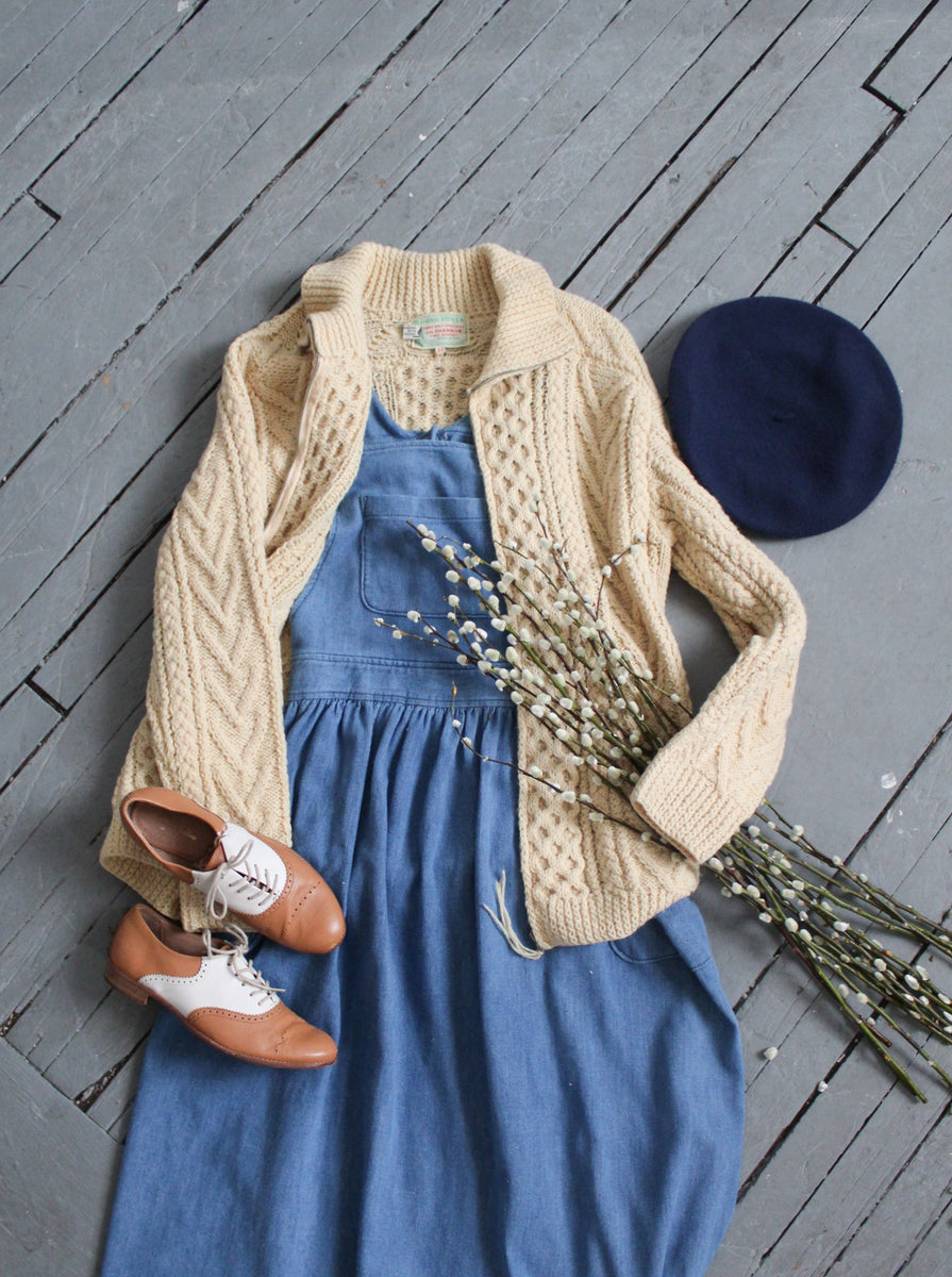 トップス 00's/GAP/zip up fisherman knit jacket fisherman zip-front sweater – 1919 Vintage