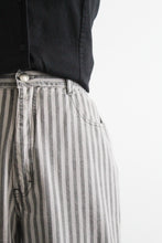 striped grayscale jeans