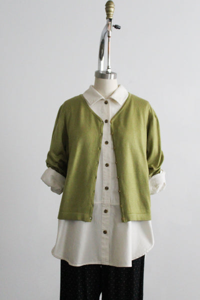 meadow knit button up (m/l)