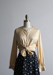 dandelion silk blouse