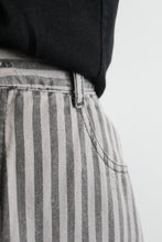 striped grayscale jeans