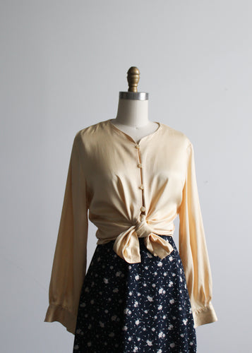 dandelion silk blouse