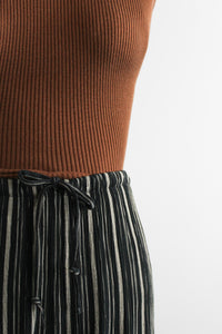 clay silk knit tank