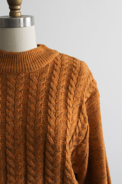 sunset cable knit pullover