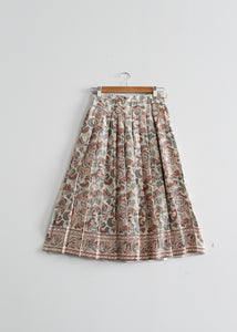 austen silk midi skirt