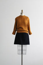 night sky wool mini skirt