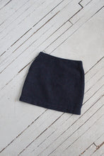 night sky wool mini skirt