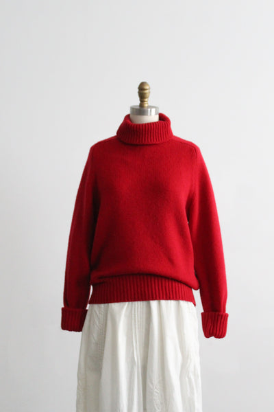 tomato wool turtleneck (s/m)