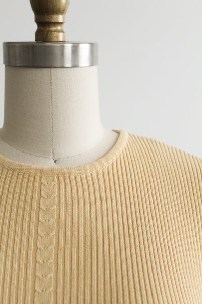 marigold knit tee