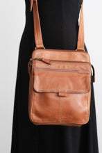 fossil leather shoulder bag