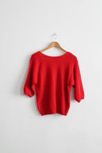 tomato angora sweater (s/m)
