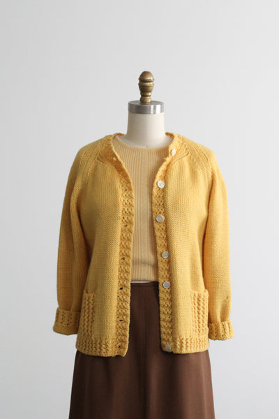 sunflower wool cardigan
