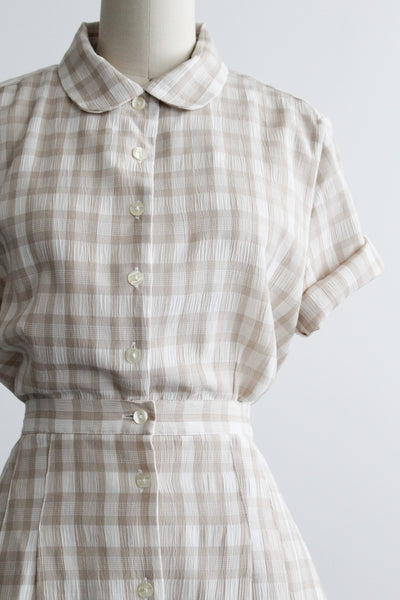 picnic gingham skirt set