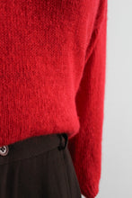 tomato angora sweater (s/m)