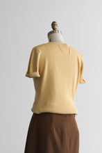 marigold knit tee