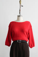 tomato angora sweater (s/m)