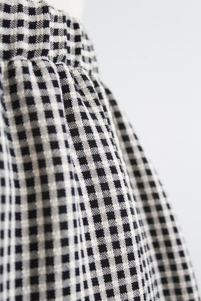 gingham summer skirt