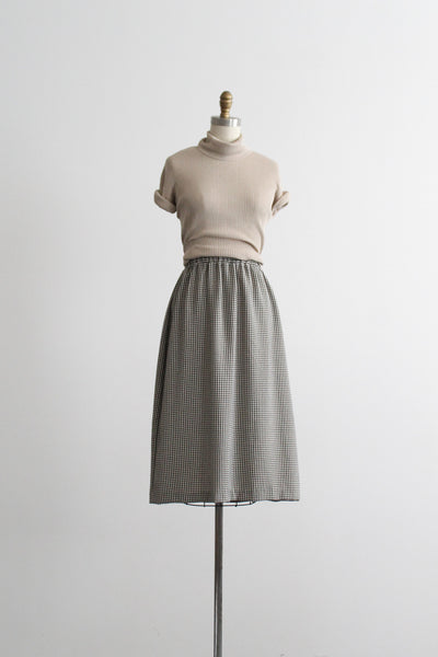 gingham summer skirt