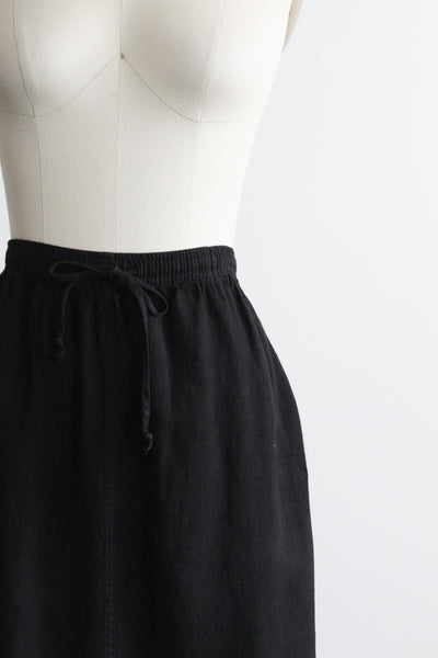 nocturne linen maxi skirt