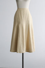 cornsilk linen skirt