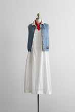 sherpa denim vest