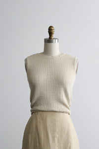 oatmilk knit tank