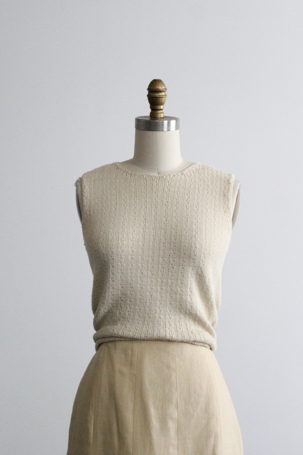 oatmilk knit tank