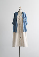 distressed hudson falls denim work shirt