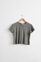 heathered gray cotton tee (s/m)
