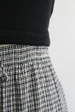 b&w gingham shorts