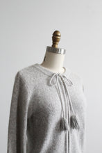 dove gray angora cardigan