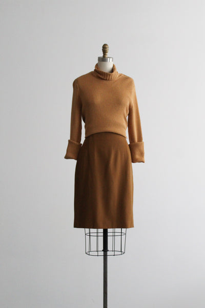 clay wool skirt