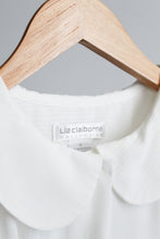 peter pan collar sheer blouse