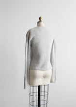 dove gray angora cardigan