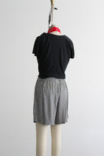b&w gingham shorts