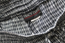 b&w gingham shorts