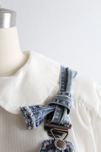 peter pan collar sheer blouse