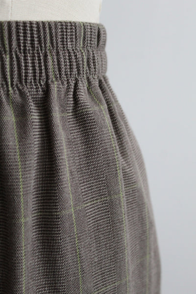 emma plaid cotton trousers