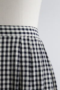 sweetgrass gingham midi skirt