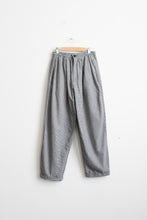 gingham cotton trousers