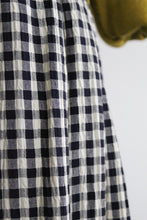 sweetgrass gingham midi skirt
