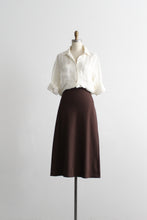 walnut midi skirt (m)