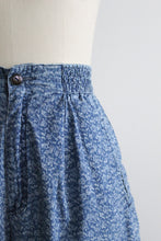 wildflower denim shorts