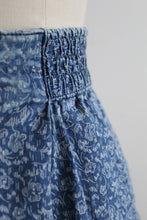 wildflower denim shorts