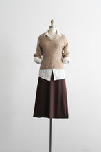 walnut midi skirt (m)