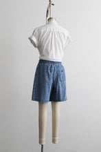 wildflower denim shorts