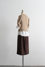 walnut midi skirt (m)