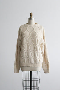 diamond knit rory sweater