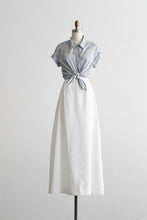 bone linen maxi skirt